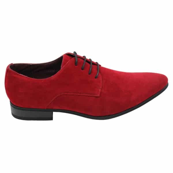 Herren Schnürschuhe Smart Casual Wildleder Schuhe Rot Grün Schwarz Grau Italienisch