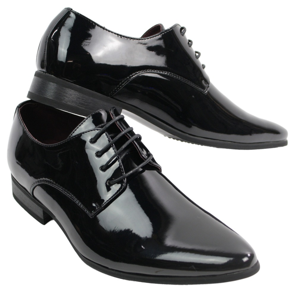 Mens Laced Smart Leather Lined Shoes Office Party Wedding