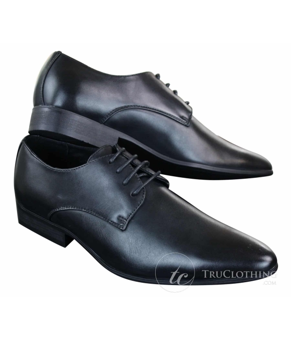 Galax GH2019 - Mens Smart Casual Formal Laced Pointed Leather Shoes Wedding Prom Office Classic