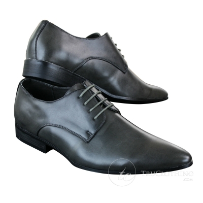 Ikon Original Ziggy Men's Formal Smart Leather Designer Dress Shoes Black