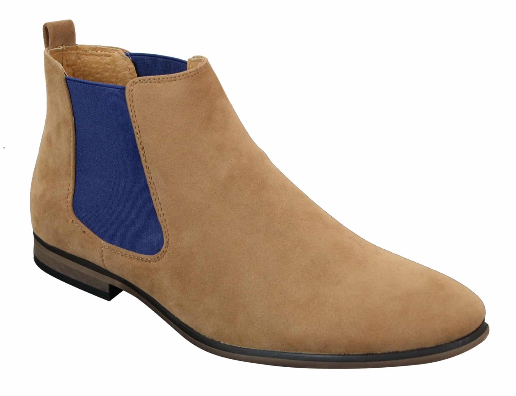 Mens Leather Chelsea Boots New Ankle Biker Smart Formal Desert Boots Shoes Size 