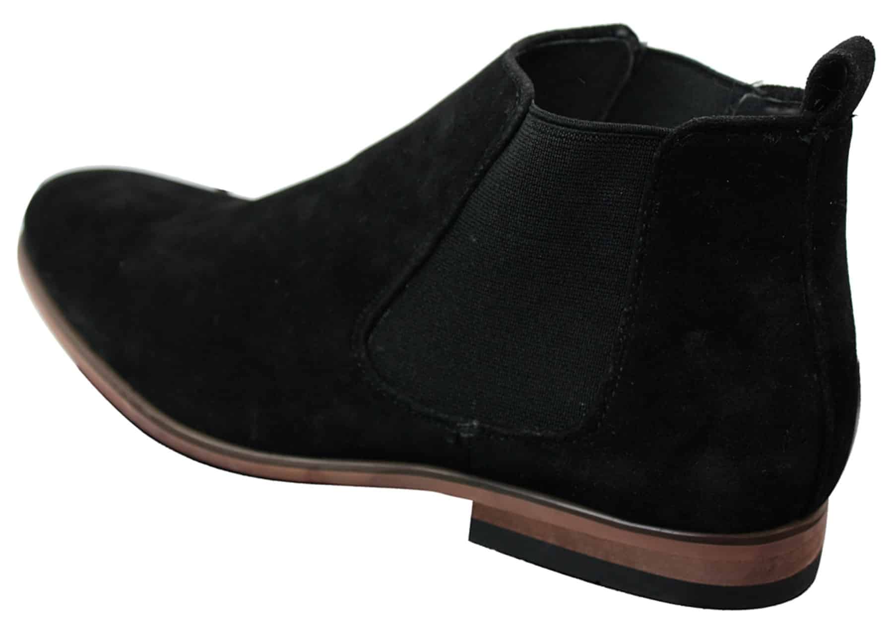 mens suede slip on boots