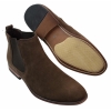 Mens Italian Suede Slip On Ankle Boots Smart Casual Desert Chelsea Dealer
