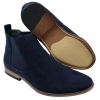 Mens Italian Suede Slip On Ankle Boots Smart Casual Desert Chelsea Dealer