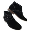 Mens Casual Suede Look Desert Ankle Boots Brown Black Navy Blue Leather Lined