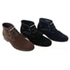 Mens Casual Suede Look Desert Ankle Boots Brown Black Navy Blue Leather Lined