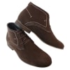 Mens Casual Suede Look Desert Ankle Boots Brown Black Navy Blue Leather Lined