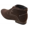 Mens Casual Suede Look Desert Ankle Boots Brown Black Navy Blue Leather Lined