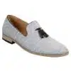 Galax GH3126 - Mens  Slip On Tassel Driving Shoes Loafers Light Smart Casual Black Blue Italian