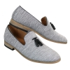 Galax GH3126 - Mens  Slip On Tassel Driving Shoes Loafers Light Smart Casual Black Blue Italian