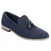 Galax GH3126 - Mens  Slip On Tassel Driving Shoes Loafers Light Smart Casual Black Blue Italian