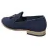 Galax GH3126 - Mens  Slip On Tassel Driving Shoes Loafers Light Smart Casual Black Blue Italian