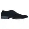 Mens Black Nubuck PU Suede Shoes