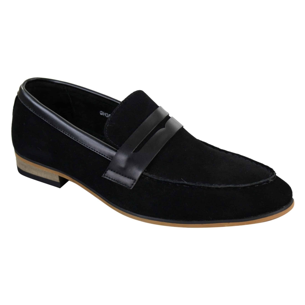 Mens Suede Slip On Loafers Moccasins Smart Casual Italian Designer ...