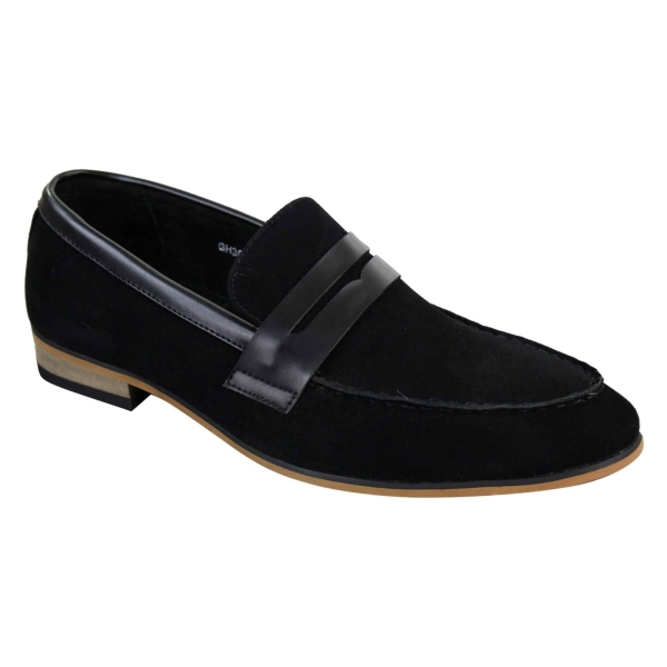 Mens Suede Slip On Loafers Moccasins Smart Casual Italian Designer Shoes