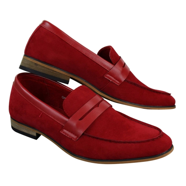 Herren Wildleder Slip On Loafers Mokassins Smart Casual Italienisch Designer Schuhe