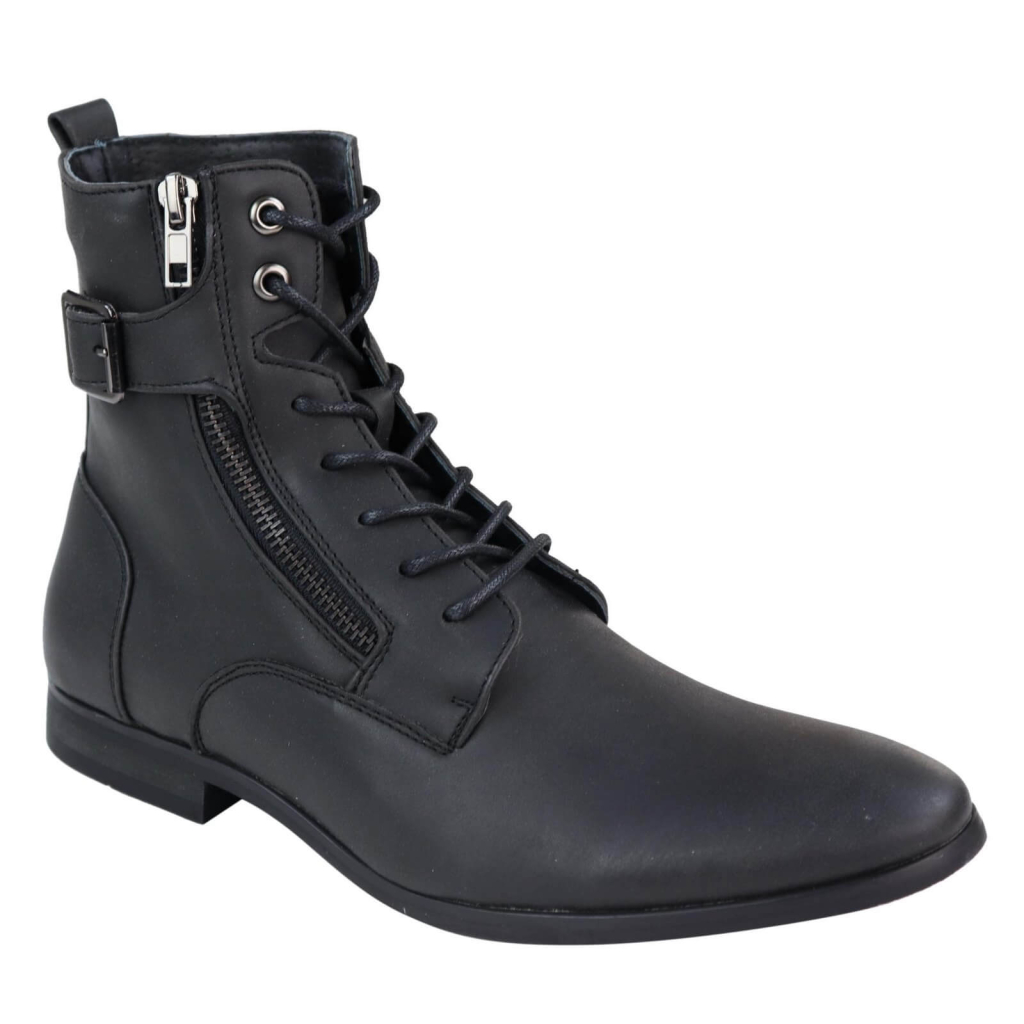 Mens Zip-Up Military Peaky Blinders Boots: Buy Online - Happy Gentleman