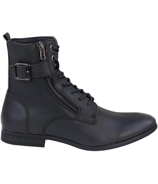 Mens Zip-Up Military Peaky Blinders Boots