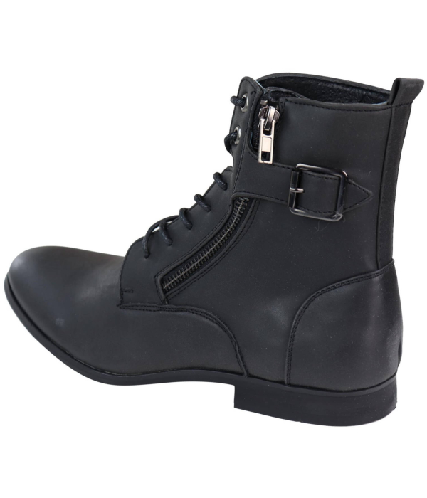 Mens Zip-Up Military Peaky Blinders Boots