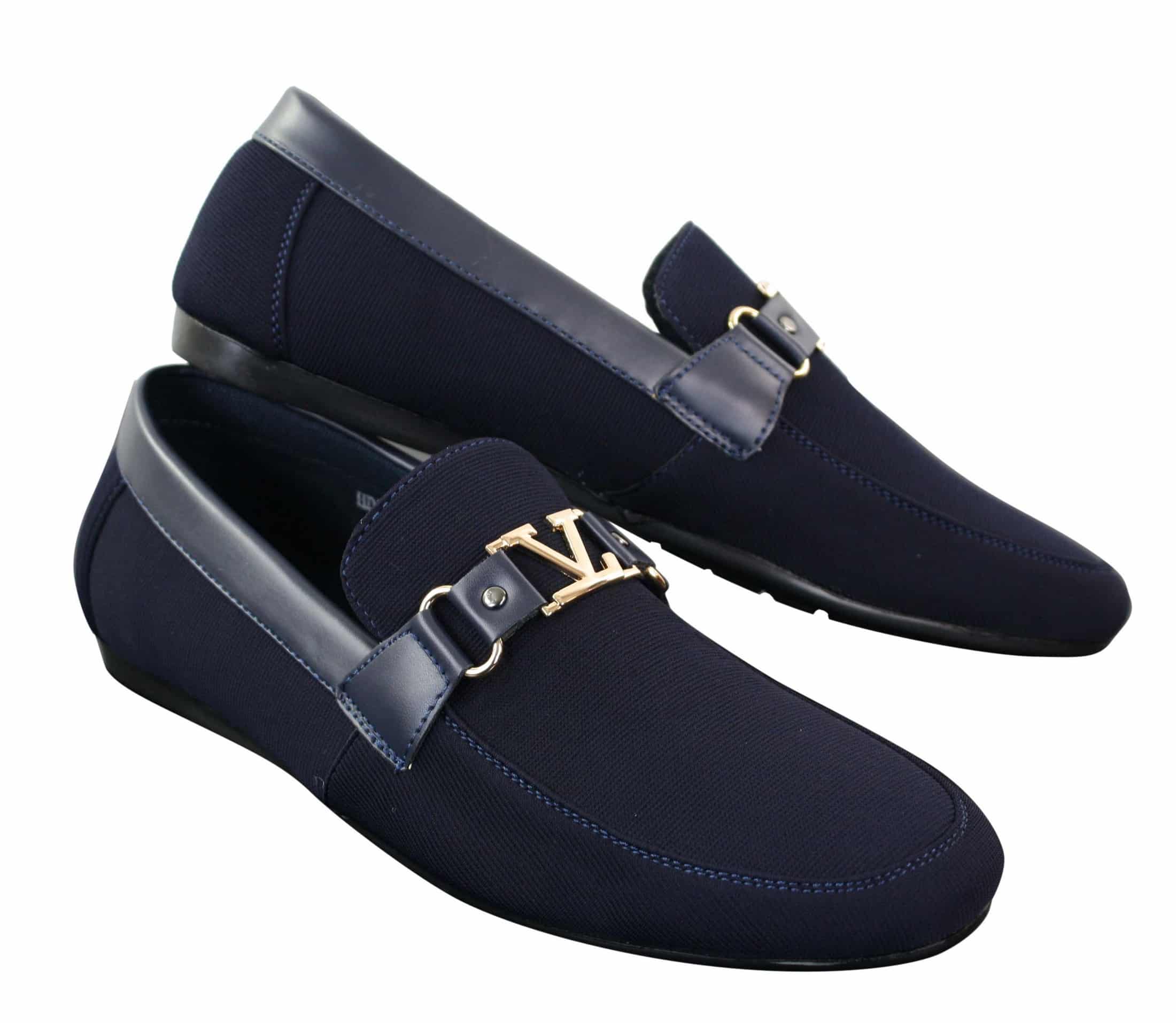 Louis Vuitton lv man shoes blue leather loafers high quality  Lv men shoes,  Louis vuitton loafers, Louis vuitton men shoes