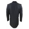 Herringbone Tweed 3/4 Long Overcoat-Charcoal