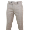 Holland - Men's Beige Check Trousers