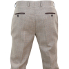 Holland - Men's Beige Check Trousers