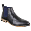 Mens Black or Brown Slip-on Chealse Boots - Cavani Hound