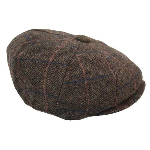 Mens Vintage Tweed Peaky Blinders Hat