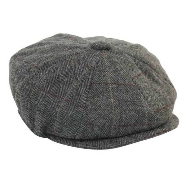 Mens Vintage Tweed Peaky Blinders Hat