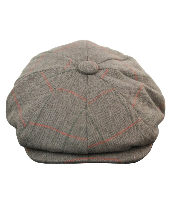 Mens Tweed Check Peaky Blinders Cap