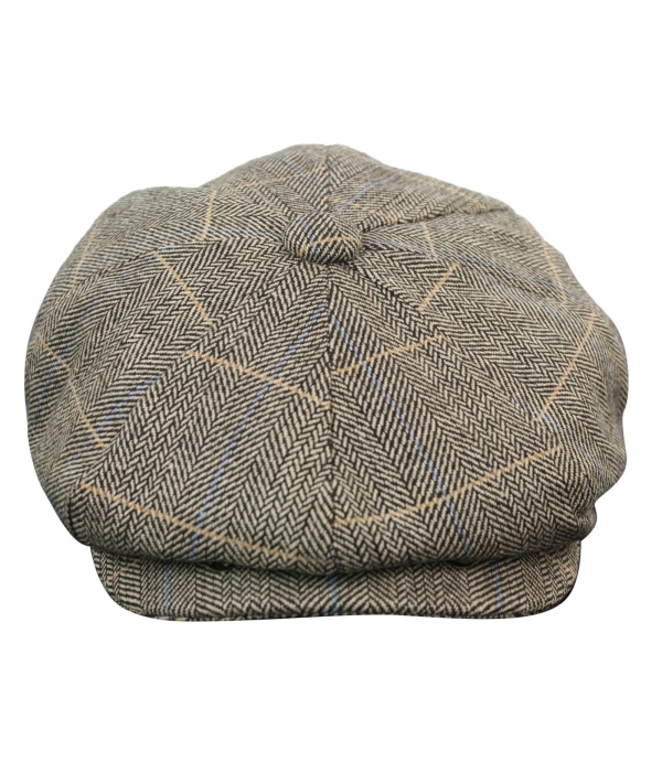 Mens Tweed Check Peaky Blinders Cap