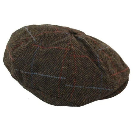 Men's Tweed 8 Panel Newsboy Hat: Buy Online - Happy Gentleman