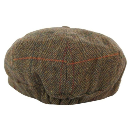 Men's Tweed 8 Panel Newsboy Hat: Buy Online - Happy Gentleman