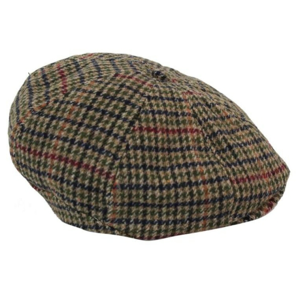 Men's Tweed 8 Panel Newsboy Hat