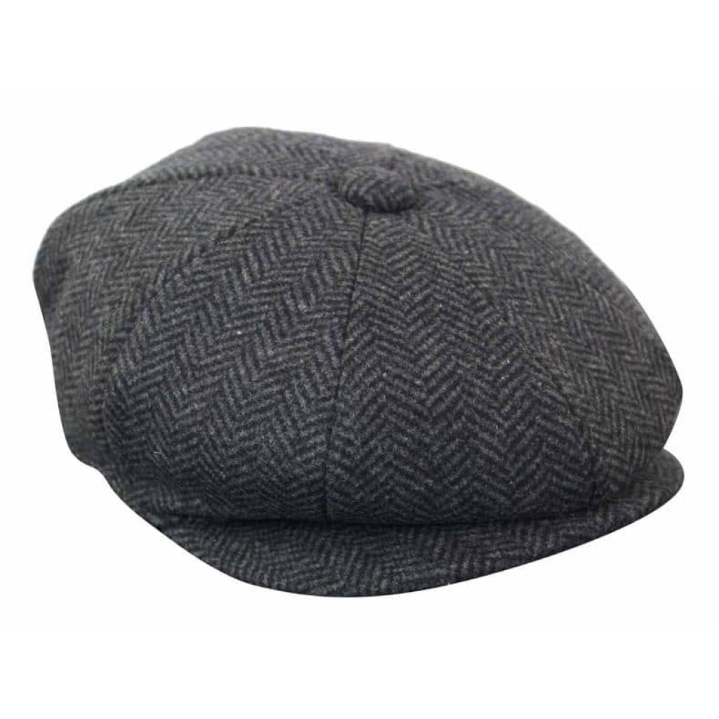 HT6316 - Mens Herringbone Tweed Peaky Blinders Hat: Buy Online - Happy ...