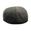 HT6325 - Mens Check Herringbone Tweed Mix Newsboy 8 Panel Hat
