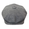HT6364 - Mens Herringbone Tweed Newsboy Peaky Blinders Hat