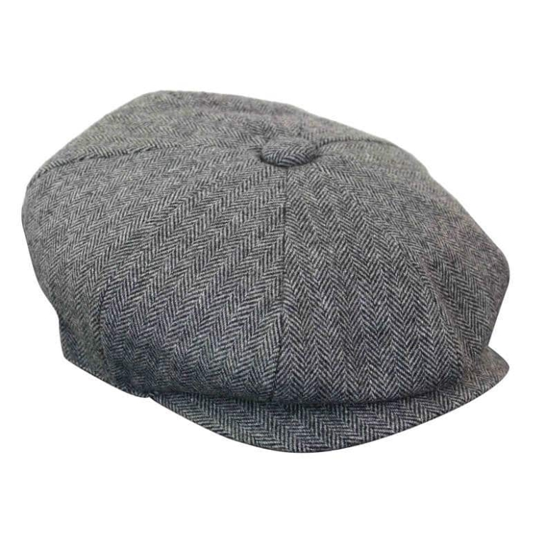 HT6364 - Mens Herringbone Tweed Newsboy Peaky Blinders Hat: Buy Online ...