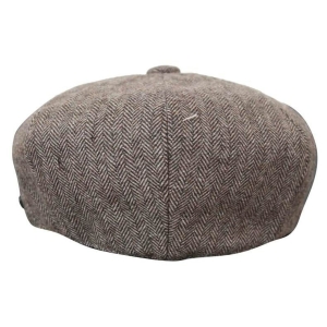HT6364 - Mens Herringbone Tweed Newsboy Peaky Blinders Hat: Buy Online ...