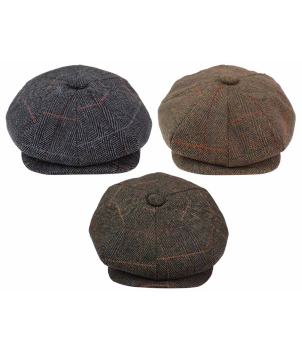 Mens 8-Panel Newsboy Cap