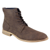 Mens Matt Leather Laced Peaky Blinders Boots