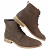 Mens Matt Leather Laced Peaky Blinders Boots