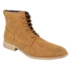 Mens Matt Leather Laced Peaky Blinders Boots