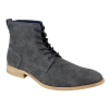 Mens Matt Leather Laced Peaky Blinders Boots