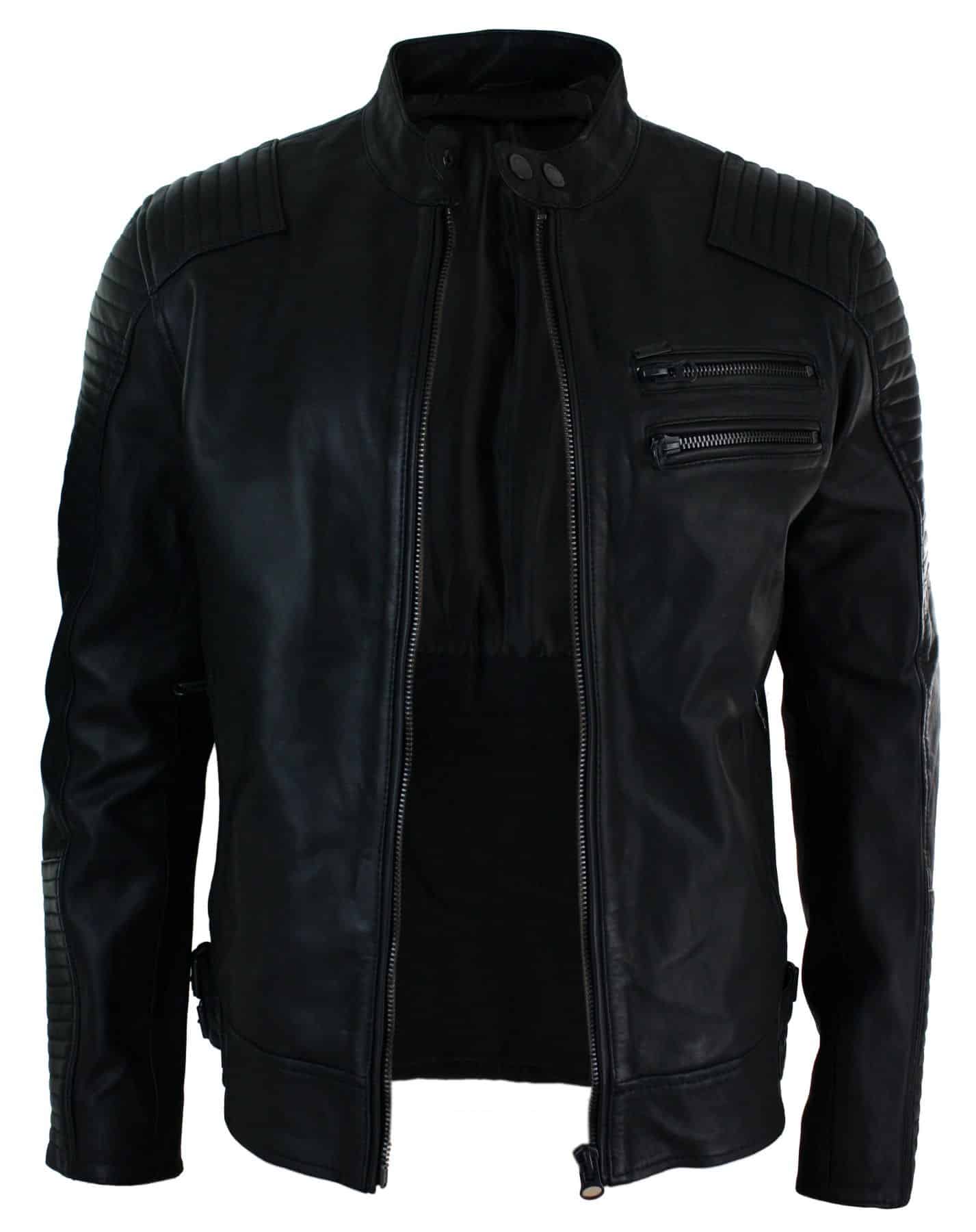 MICHAEL Michael Kors Short-Sleeved Biker Jacket in Black | Lyst