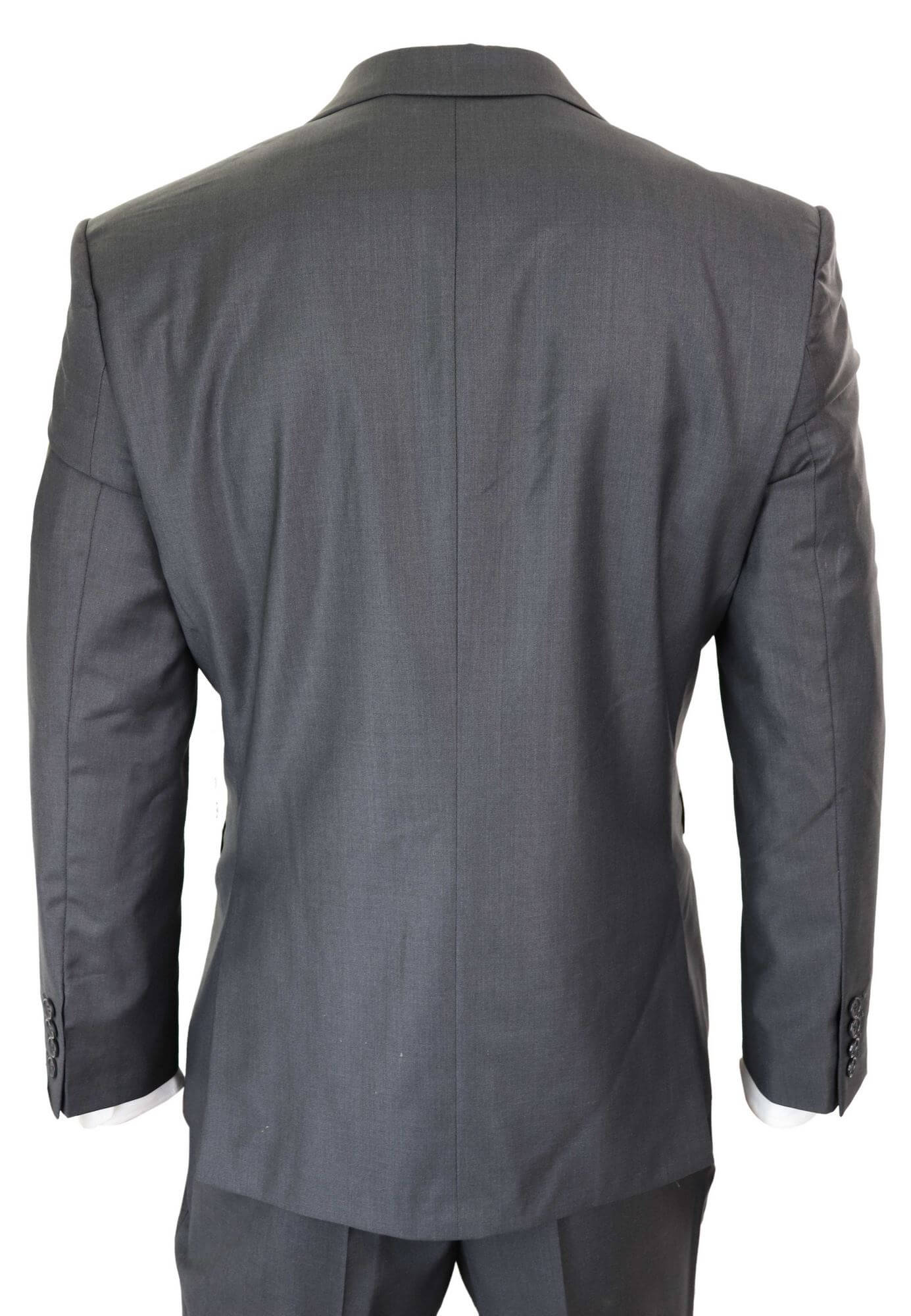 Mens Grey Wool Formal Suit: Buy Online - Happy Gentleman United States