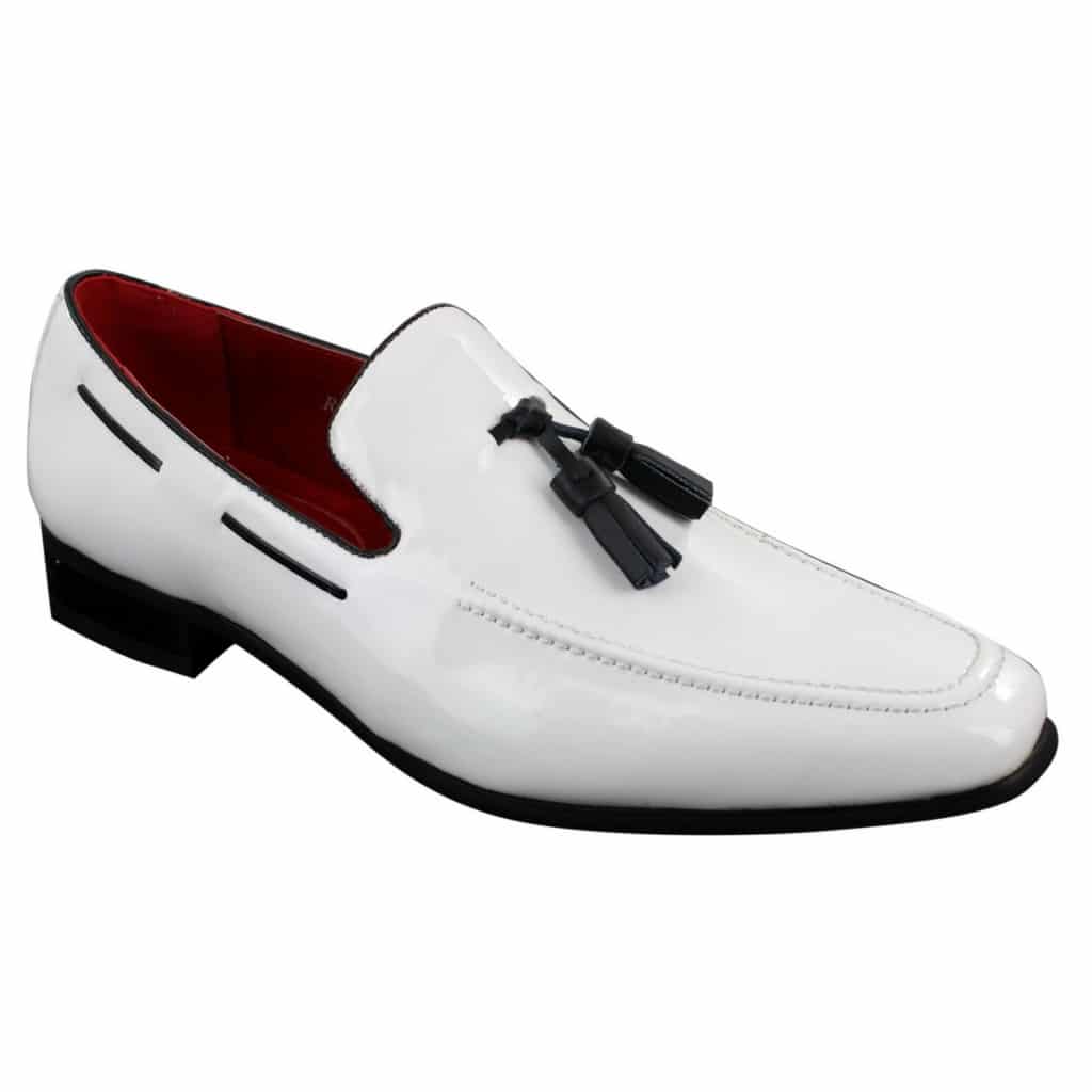 Mens Slip On Patent Shiny Tassle Driving Loafers Shoes Leather Smart ...