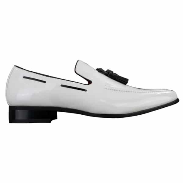 Mens Slip On Patent Shiny Tassle Driving Loafers Shoes Leather Smart Casual