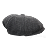 Kids Peaky Blinders Newsboy Tweed Herringbone 8 Panel Hat